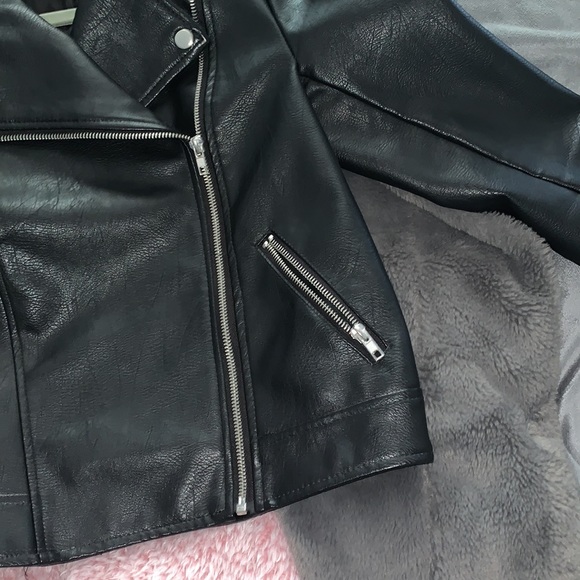 Forever 21 Faux Leather Biker Jacket - Picture 2 of 6